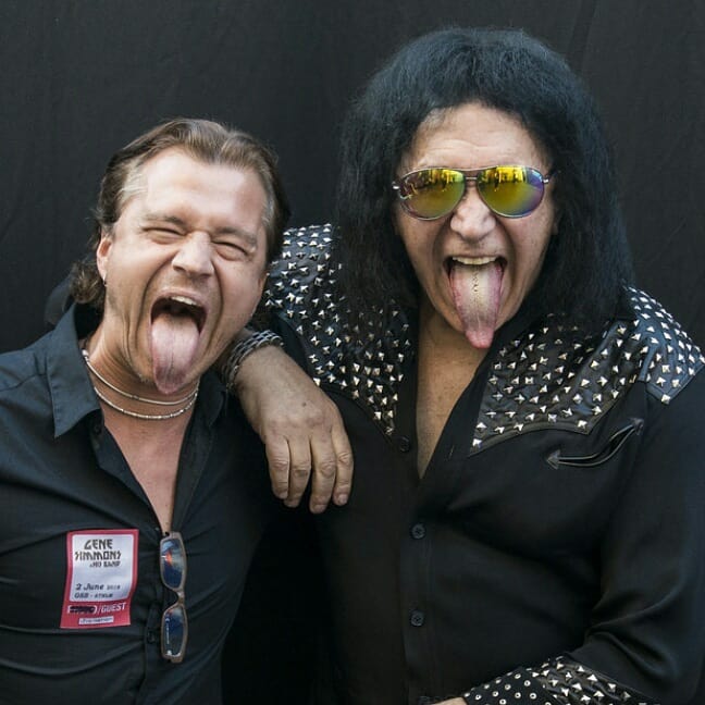 Gene Simmons and Staffan Österlind